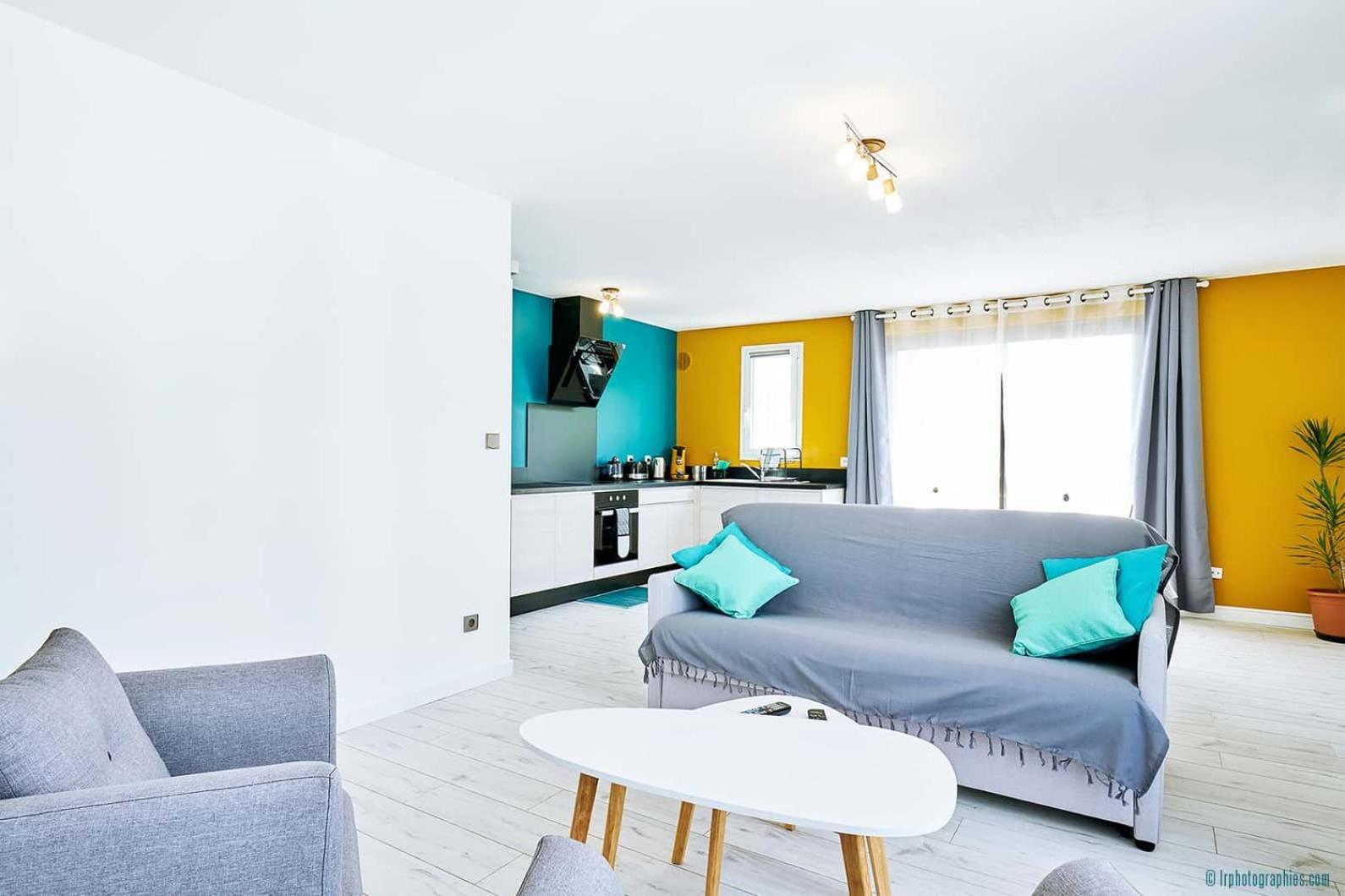 T2 Cosy A 100M De La Plage, Saint-Pierre, Luma Appart Bagian luar foto